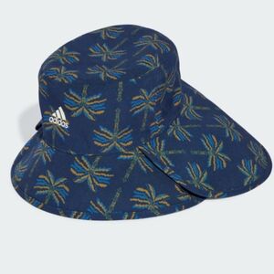 NWT FARM Rio Adidas Collaboration Premium Bucket Hat Tropical Palm Tree Print
